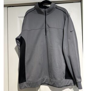 Nike Golf Tour Performance Grey and Black Quarter Zip